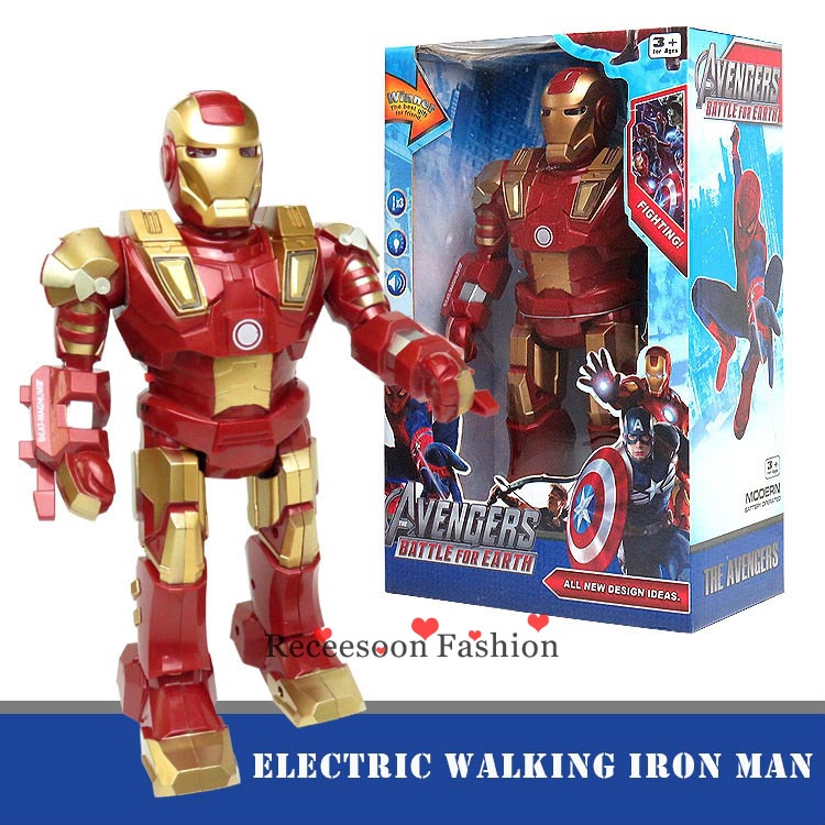walking iron man toy