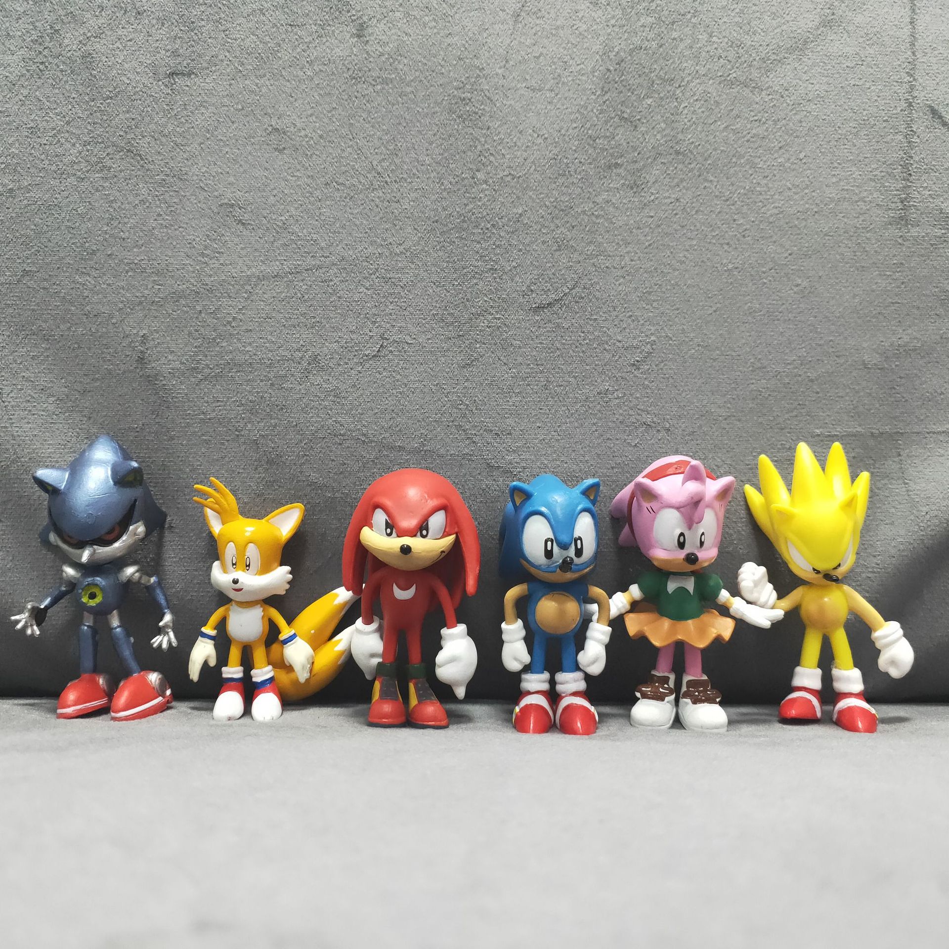 Random 1PCS 6-7cm Sonic the Hedgehog Mario Action Figures Toys PVC Toy ...