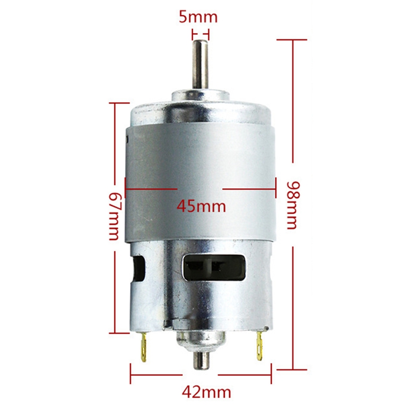 electric motor 775 DC Motor DC 12V-36V 3500--9000 RPM Ball Bearing Large  Torque High Power Low Noise | Shopee Philippines