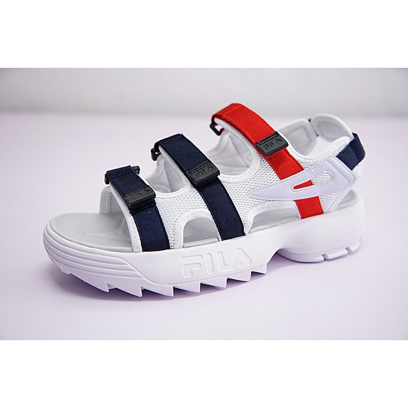 fila sandals grey