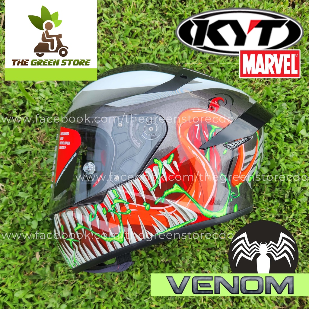 KYT TT Course VENOM Helmet ( Marvel Edition ) Shopee Philippines