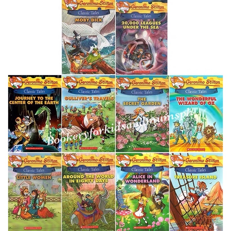 Geronimo Stilton Classic Tales (10 books) no box | Shopee Philippines