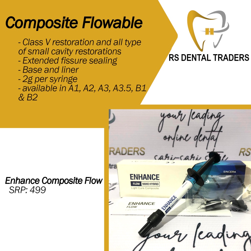 Flowable Composite Nano Hybrid Enhance by Sincera Shopee Philippines