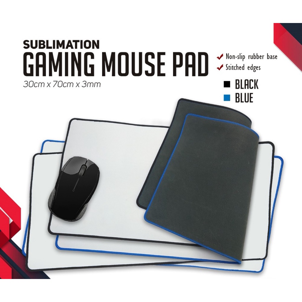 Blank Sublimation Printable Gaming Mouse Pad / Extended Mouse Pad 3mm