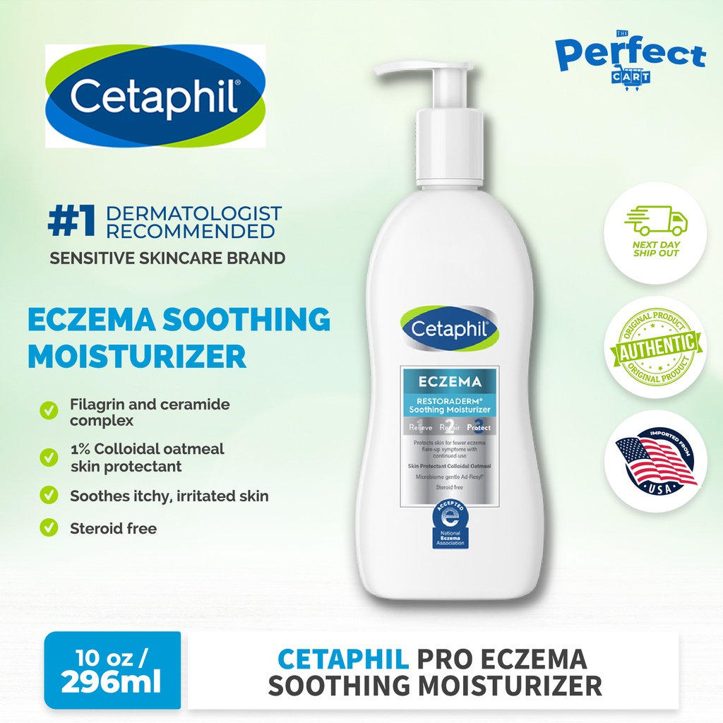 Cetaphil Pro Eczema Soothing Moisturizer 10 oz (296ml) | Shopee Philippines