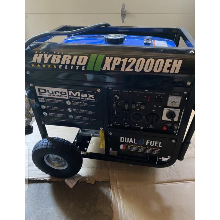 DuroMax XP13000EH 13000 Watt Portable Hybrid Gas Propane Generator push