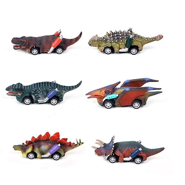 dinosaur pull back car