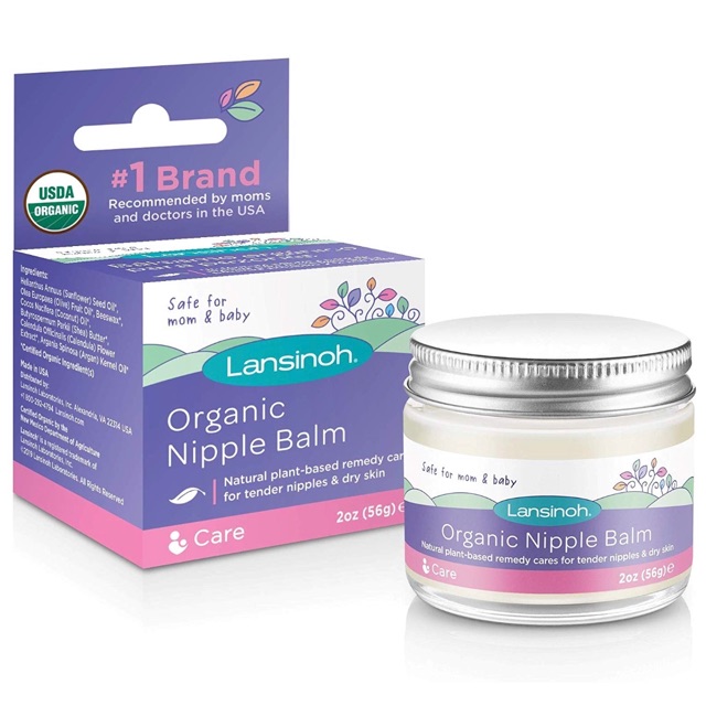 Authentic ** NEW!!! Lansinoh Organic Nipple Cream for Breastfeeding, 2