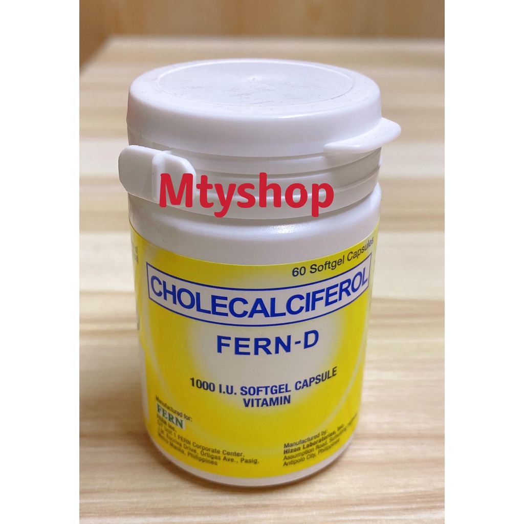 FERN D Vitamin D3 in 60s and 120s bottle Shopee Philippines