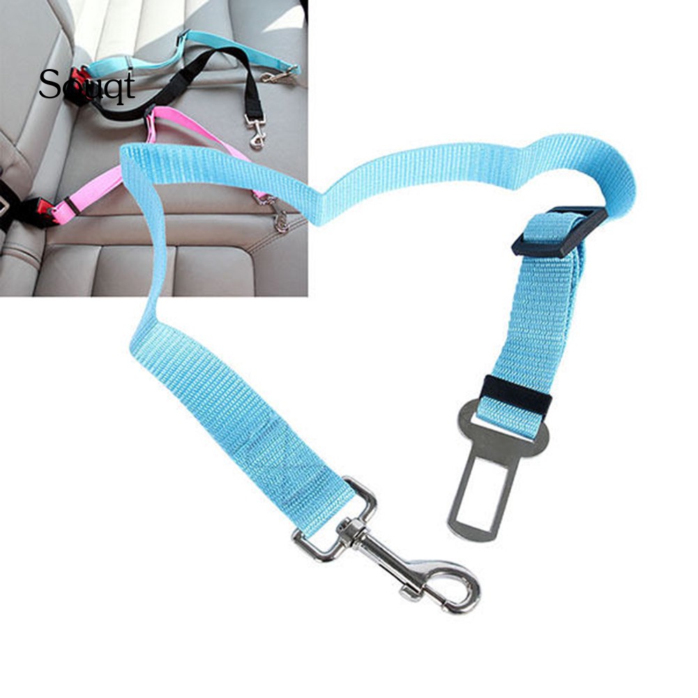 SQ Dog Cat Car Safety Seat Belt Harness Adjustable Travel Restraint Lead Leash #8