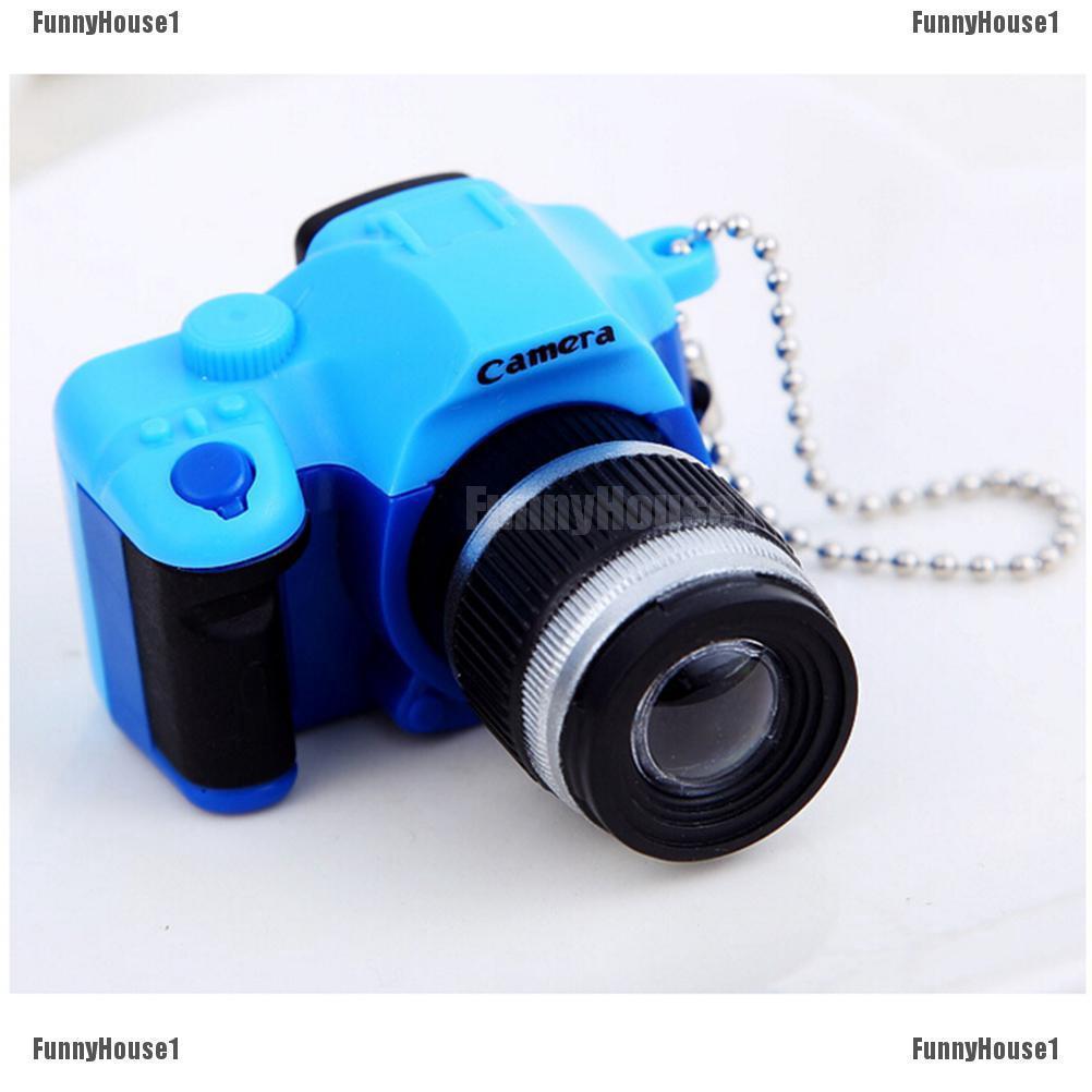 Cute Mini Toy Camera Charm Keychain With Flash Light&Sound Effect Gift