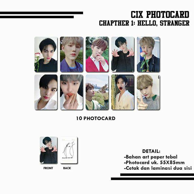 Cix Chapter 1 Hello Stranger Photocard Shopee Philippines