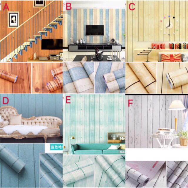 Wood wallpaper waterproof sticker 10m*45cm Shopee Philippines