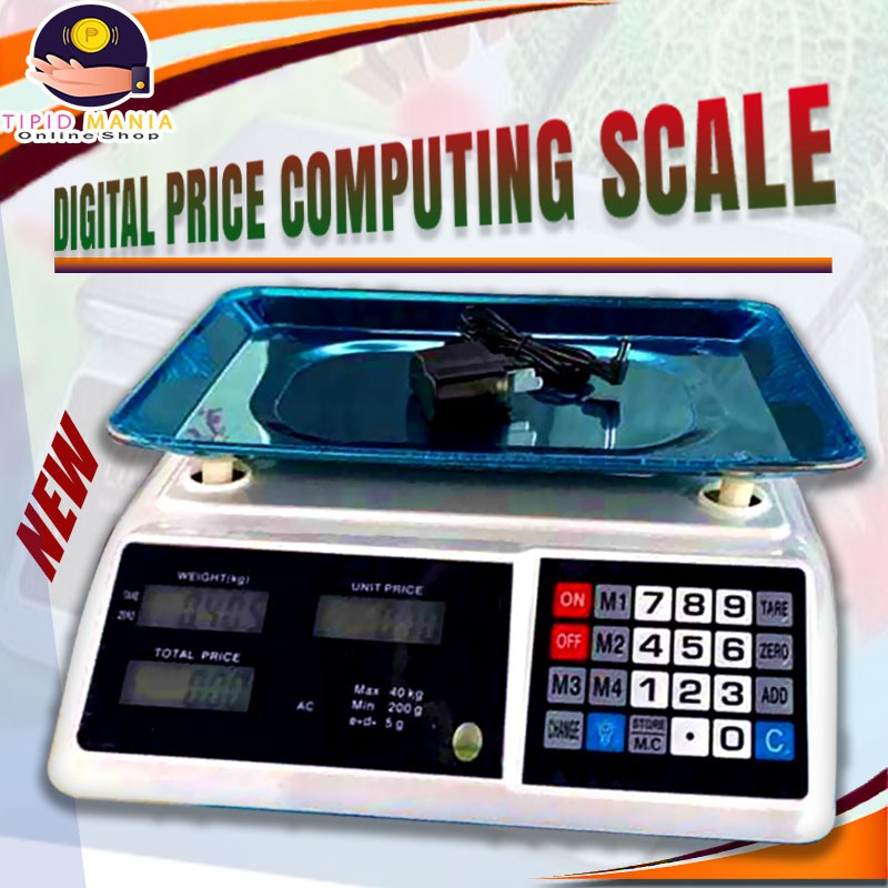 Digital Price Computing Commercial Electronic LCD Weighing Scale for