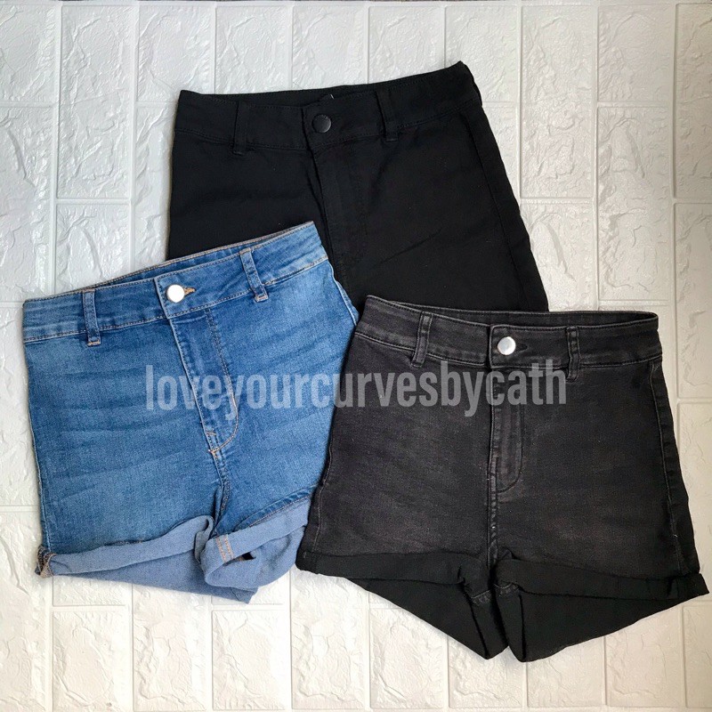 h&m high waisted shorts