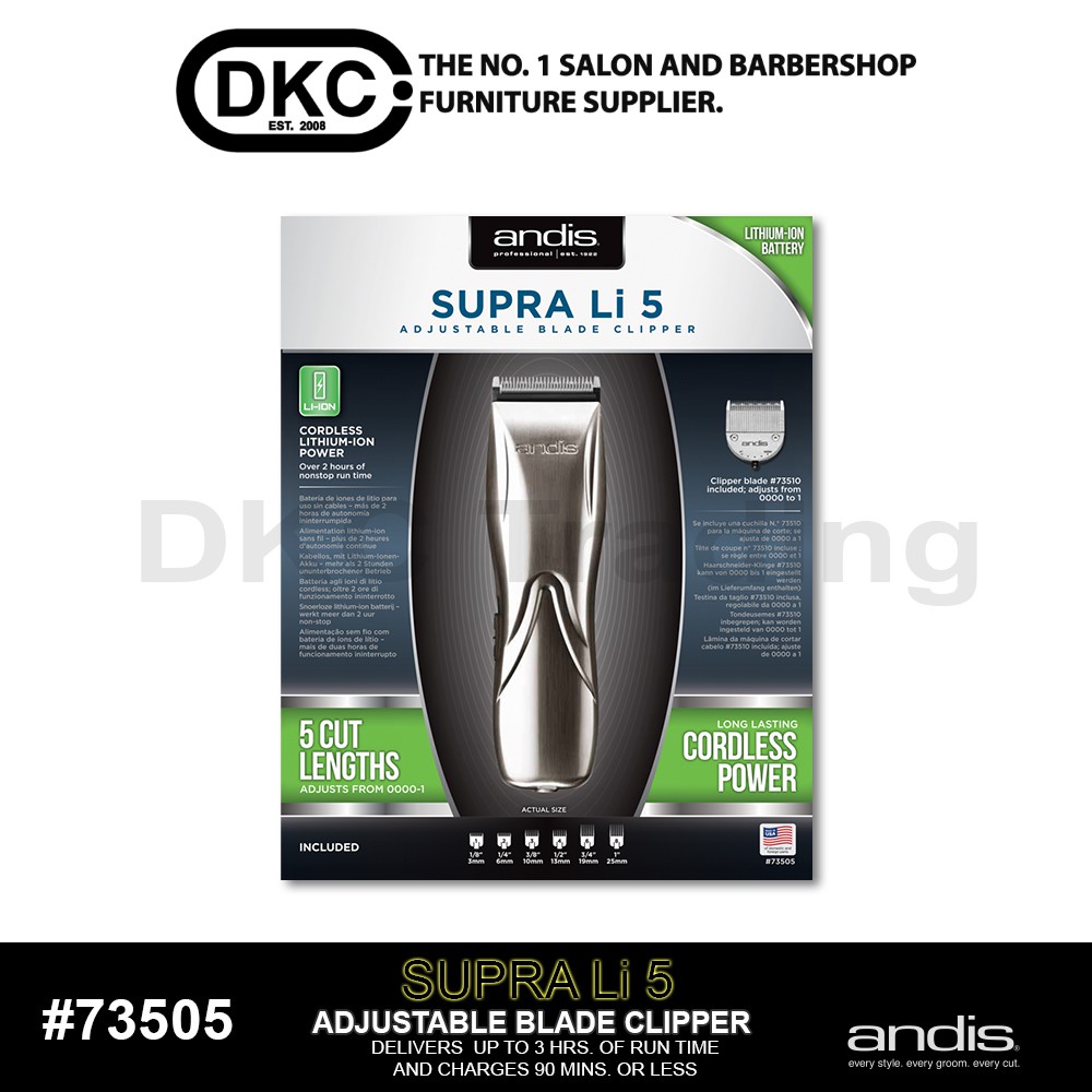 andis supra li 5 adjustable blade clipper