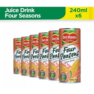 Del Monte Four Seasons Juice Drink ( 6 can x 240 ml )
