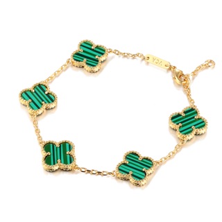 [TYshop]Luxury Vca Bracelet For Women Gold Jewelry Hypoallergenic Non Tarnish Bracelet
