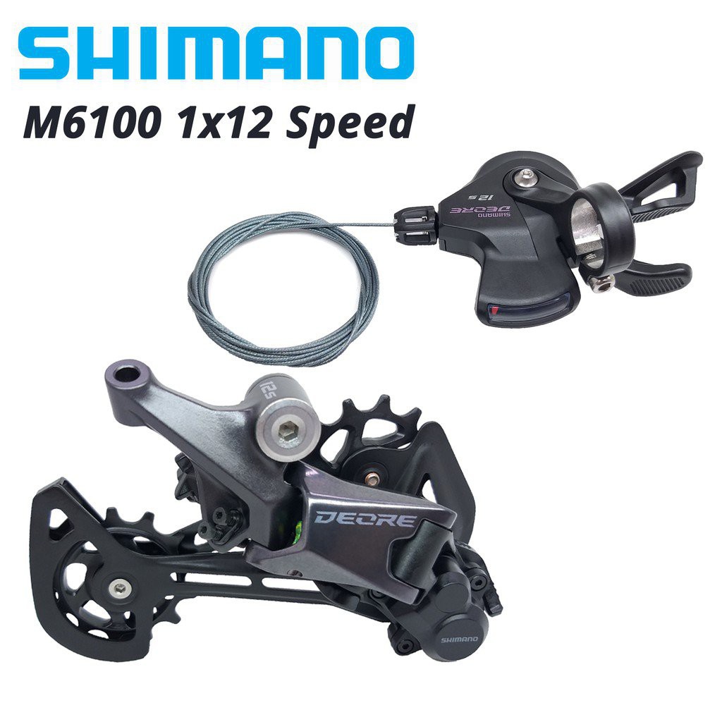 SHIMANO DEORE M6100 12s Groupset SL M6100 SHIFT LEVER RD M6100 SGS REAR  DERAILLEUR 12 Speed 12V SHIF | Shopee Philippines