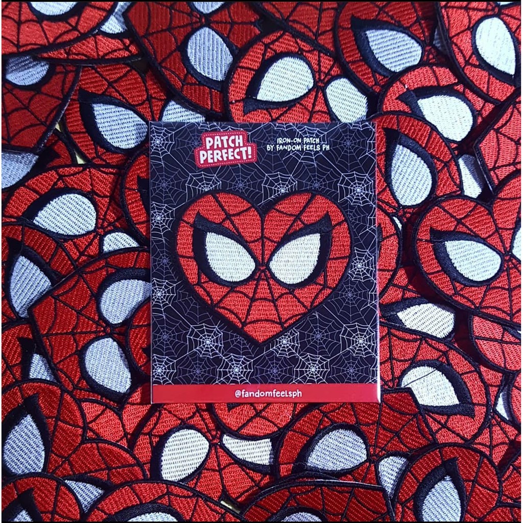 Spiderman / Spider-Man Heart Iron On Patch | Shopee Philippines