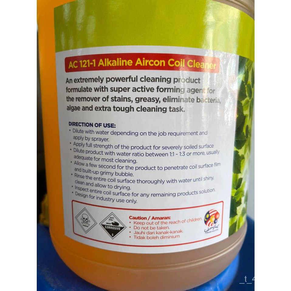 Coil Cleaner 4L Alkaline Aircond Chemical Alkaline Air Cond Chemical
