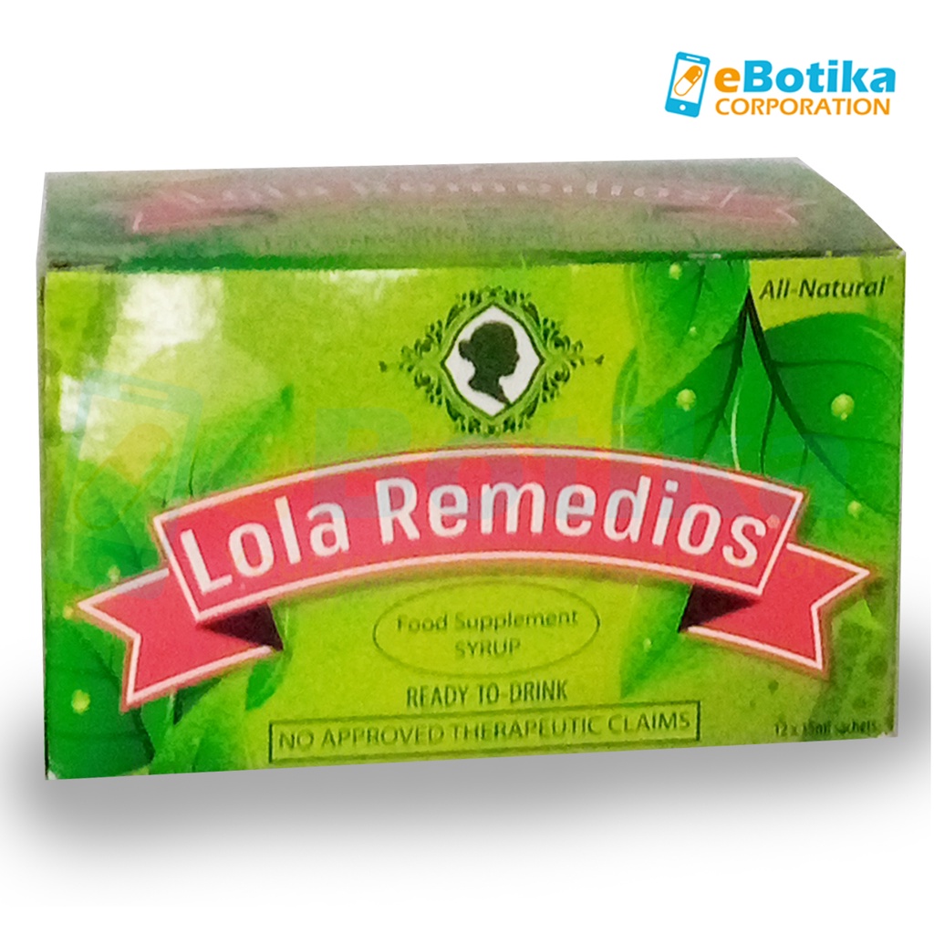 Lola Remedios Food Supplement Syrup 15ml 1box 12 Pcs 