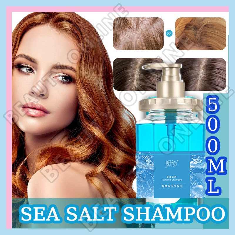 500ML Sea salt shampoo Anti Dandruff Fluffy Hair Repair For Scalp