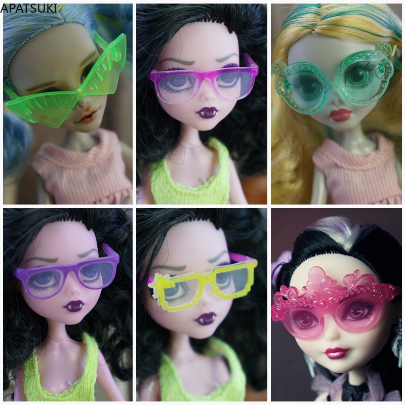 Colorful Plastic Glasses For Monster High Doll Sunglasses Eyeglasses