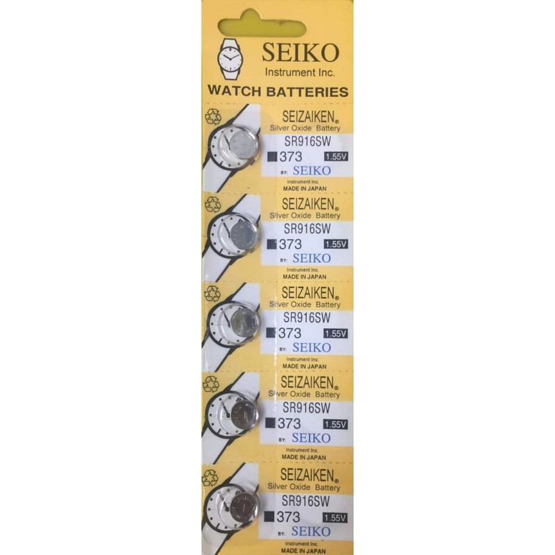 5pc Battery Pack SR916 ORIGINAL SEIKO JAPAN WATCH BATTERY SR916SW / 373 |  Shopee Philippines