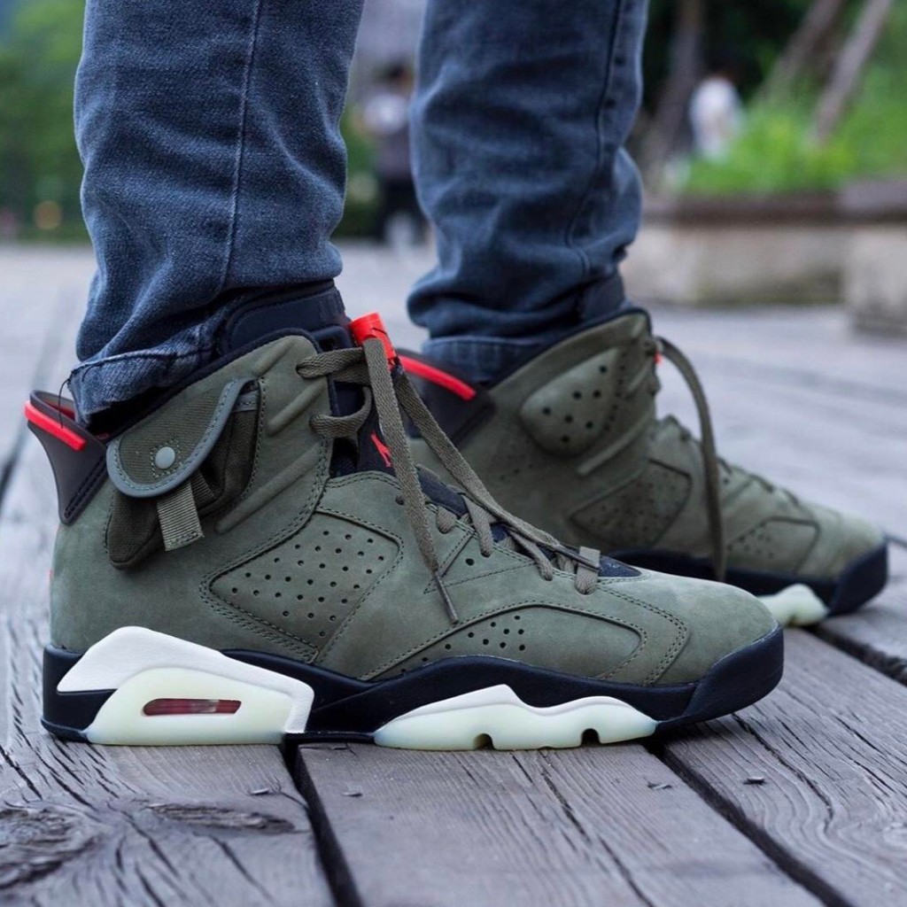 jordan 6 travis scott olive