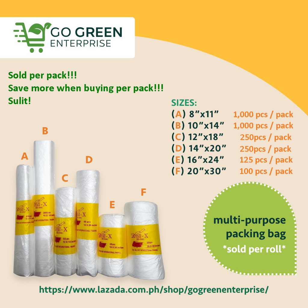 AllPurpose / MultiPurpose Packing HD Roll Plastic Bag (Ulam Bag