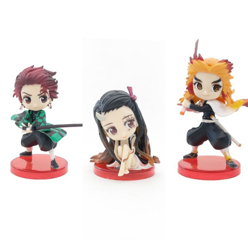 Demon Slayer Kimetsu No Yaiba Q Posket Petit Rengoku Kyoujurou Tanjirou Nezuko Action Figure Shopee Philippines