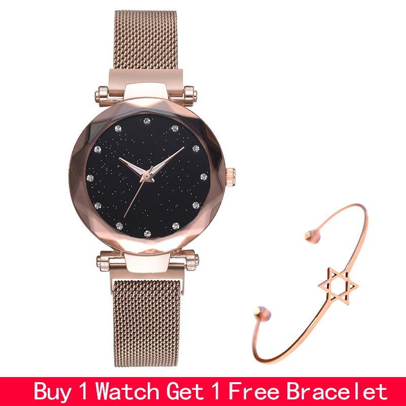 watch with bracelet strap