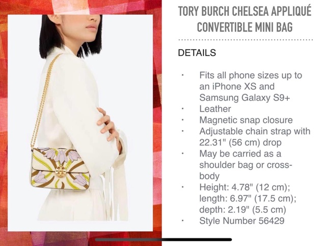 Tory Burch Chelsea Appliqué Convertible Mini Bag (Pink Meridian) | Shopee  Philippines