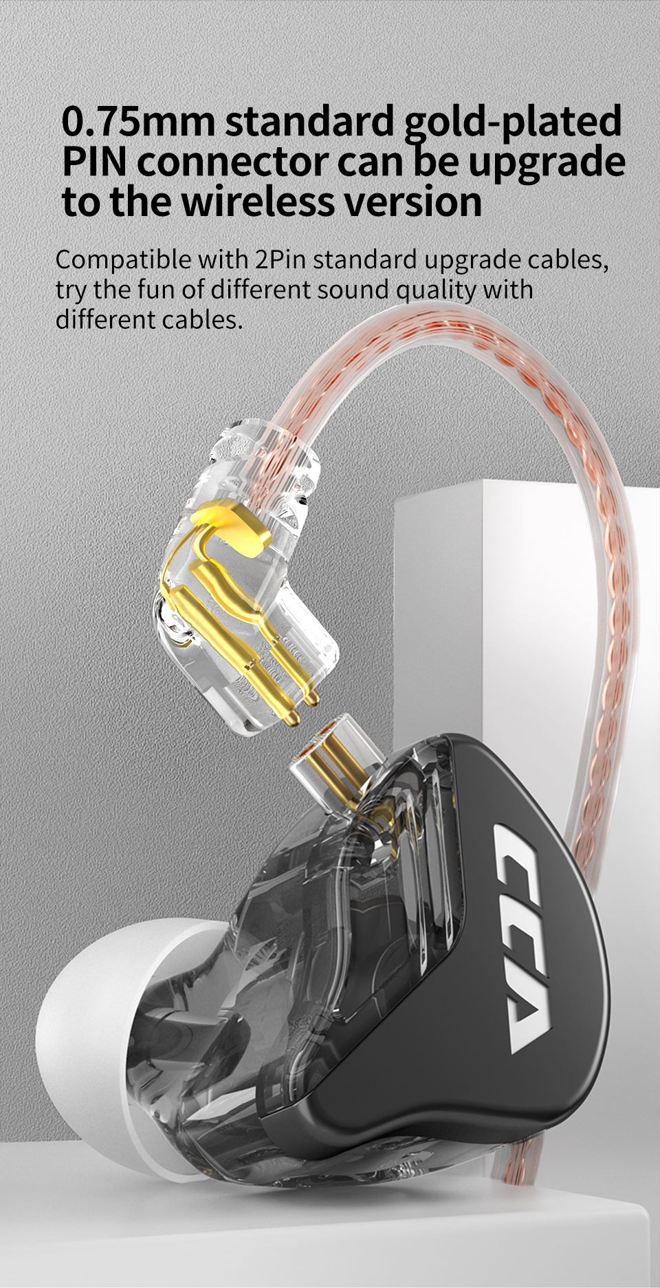 CCA CRA In Ear HiFi Headset High Polymer Diaphragm Monitor Headphones ...