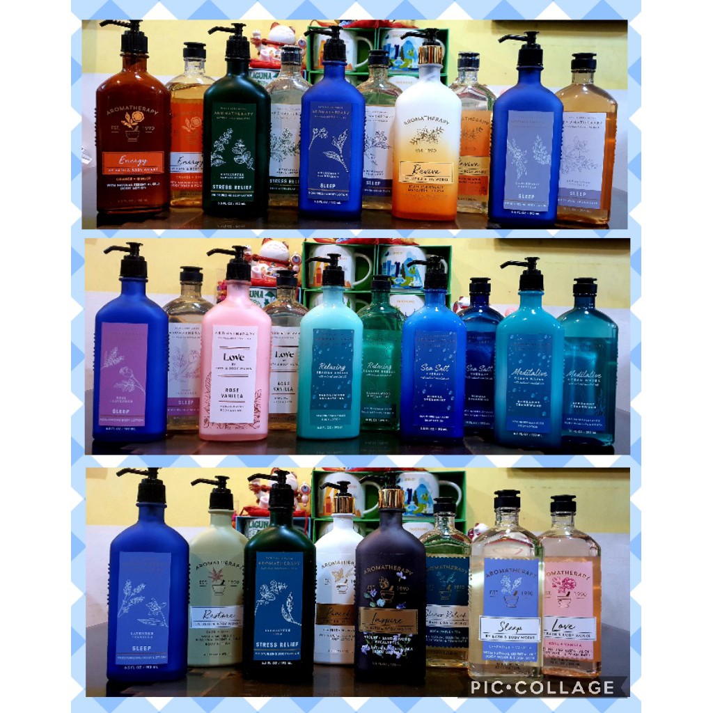 Bath and Body Works Aromatherapy Lotion or Body Wash, PRICE PER PIECE Shopee Philippines