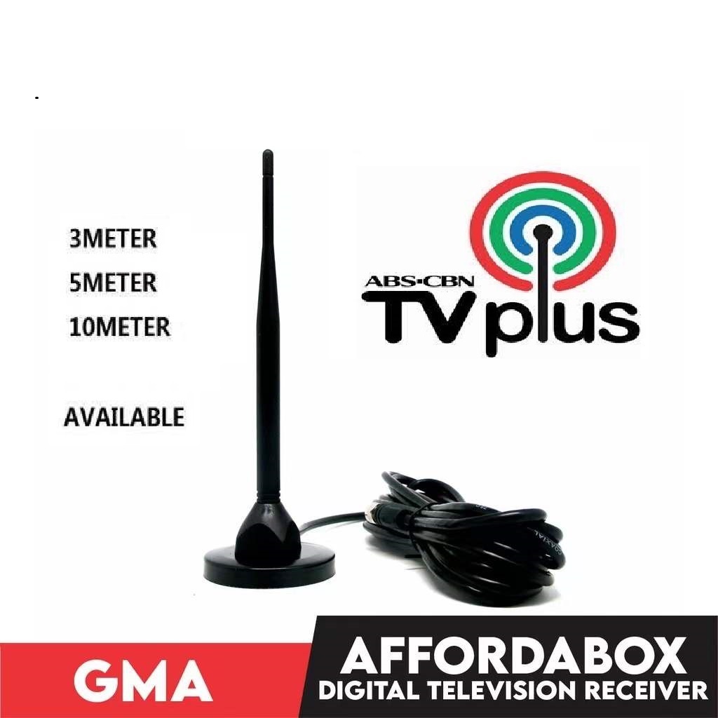 PinSan Antenna for ABSCBN TV Plus/GMA Affordabox TV Black Box Antenna