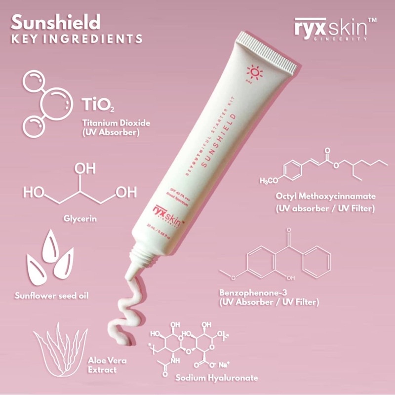 Sun Shield SPF 40 / Invisible Sunscreen by RyxSkin Sincerity
