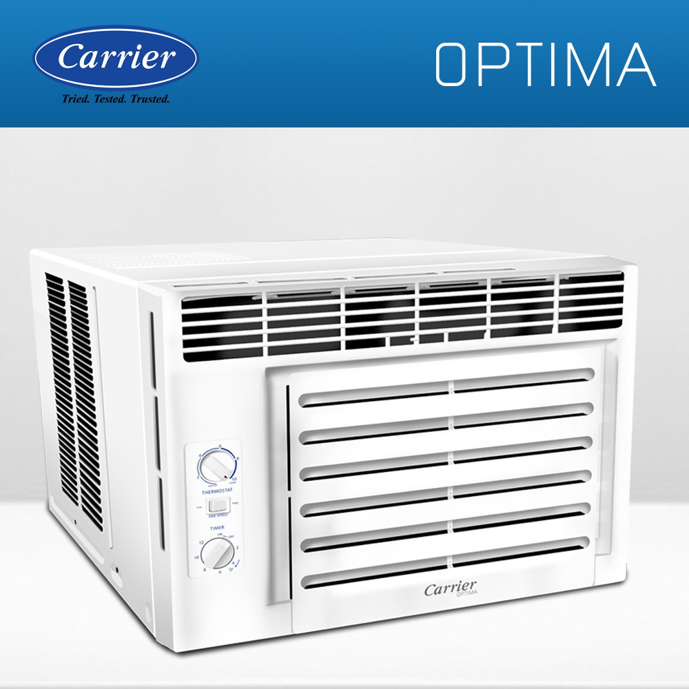 Carrier Optima Window Type Aircon, 0.75 hp, WCARZ008EC1 Shopee