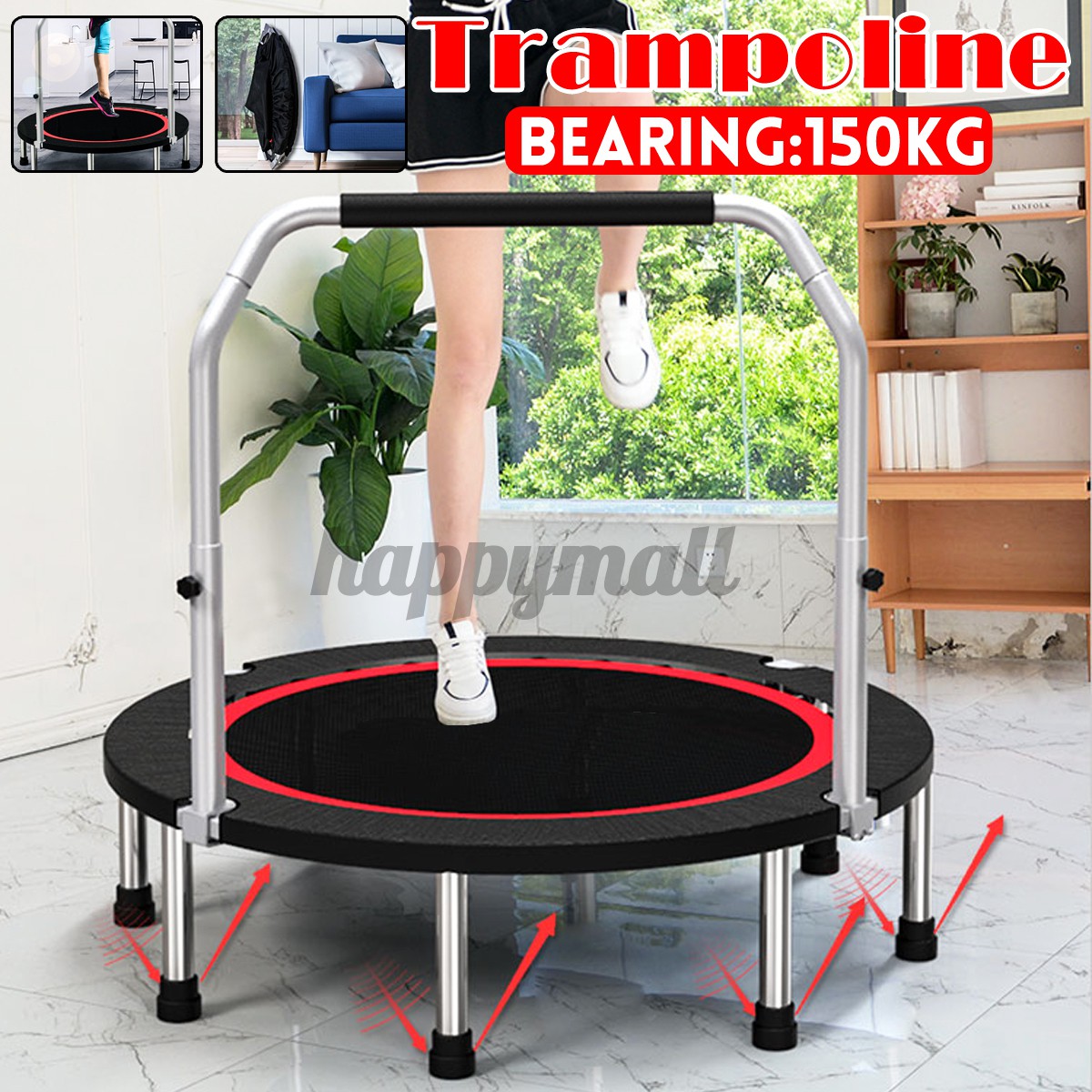 small round exercise trampoline