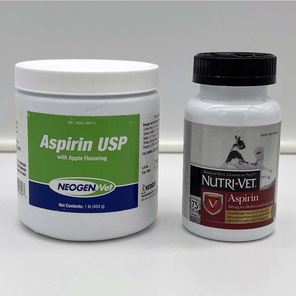 150/1500Doses NutriVet Aspirin Neogen Aspirin for Dogs Pain Relief