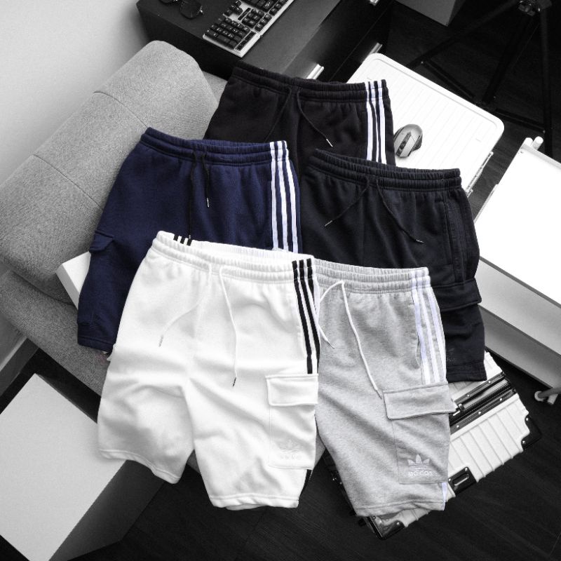 Adidas Cargo Shorts 4pocket Embroided Logo | Shopee Philippines