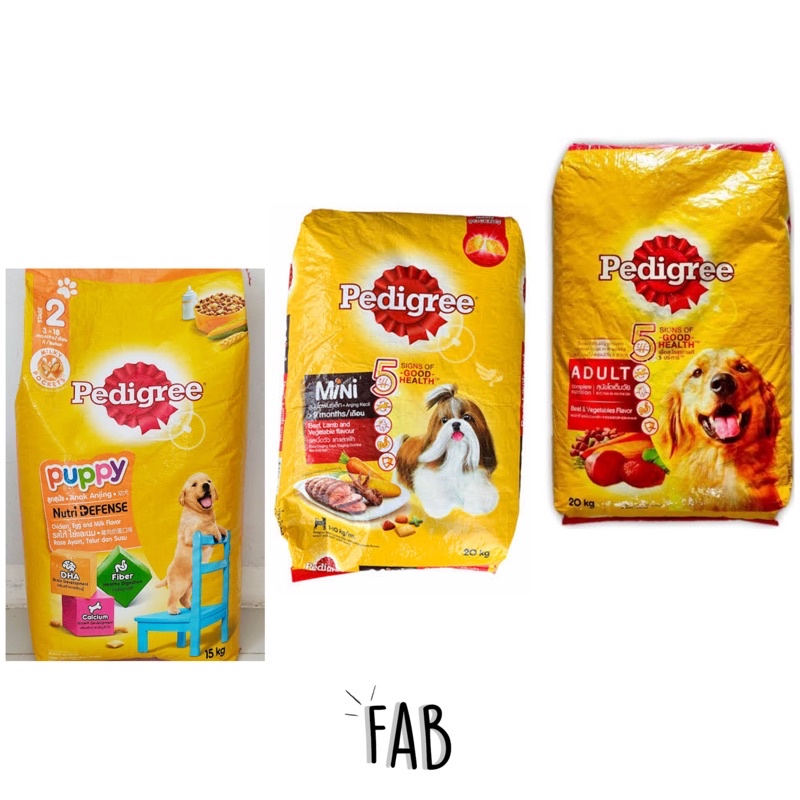 Pedigree Adult, Puppy, Mini Dog Food 1KG PACK Shopee Philippines