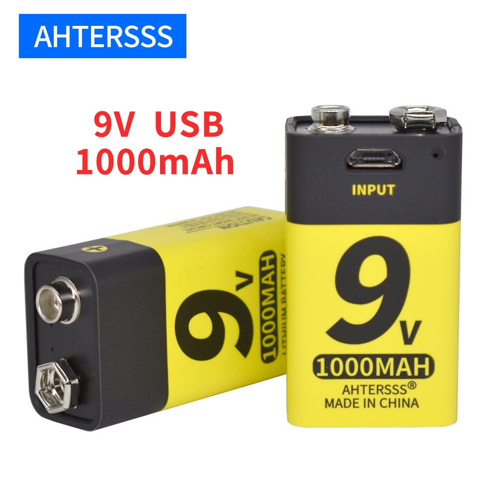 9v usb rechargeable battery lithium 6f22 9V liion batteries for
