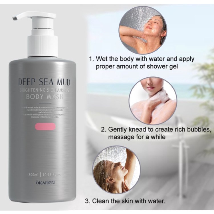 Shower Gel DEEP SEA MUD Body Wash Whitening Cream Body Wash Bath and