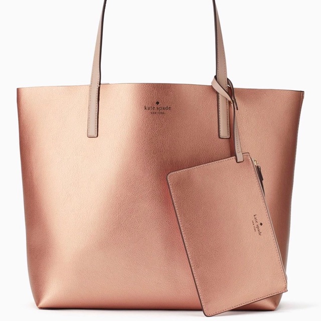 KATE SPADE Reversible Leather Tote | Shopee Philippines