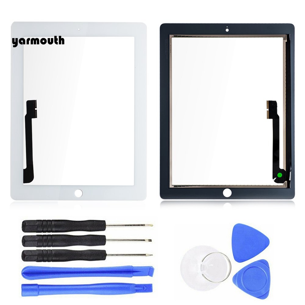 For iPad 3/4   A1416 A1430 A1403 WHITE Touch Screen Digitizer Glass Replacement