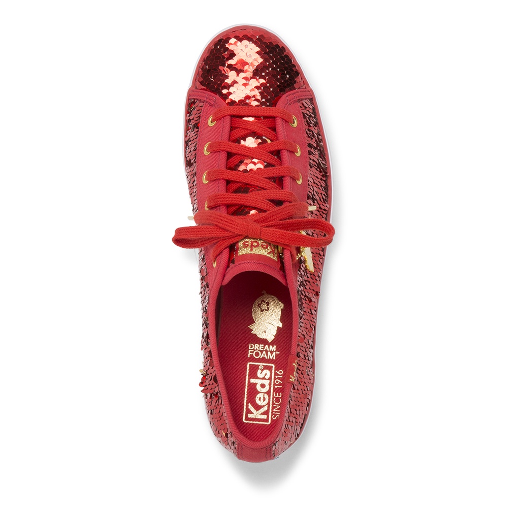 red sequin keds