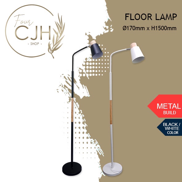 FourCJH Minimalist Nordic Floor Lamp Shade Stand Living Room Lamp Shade