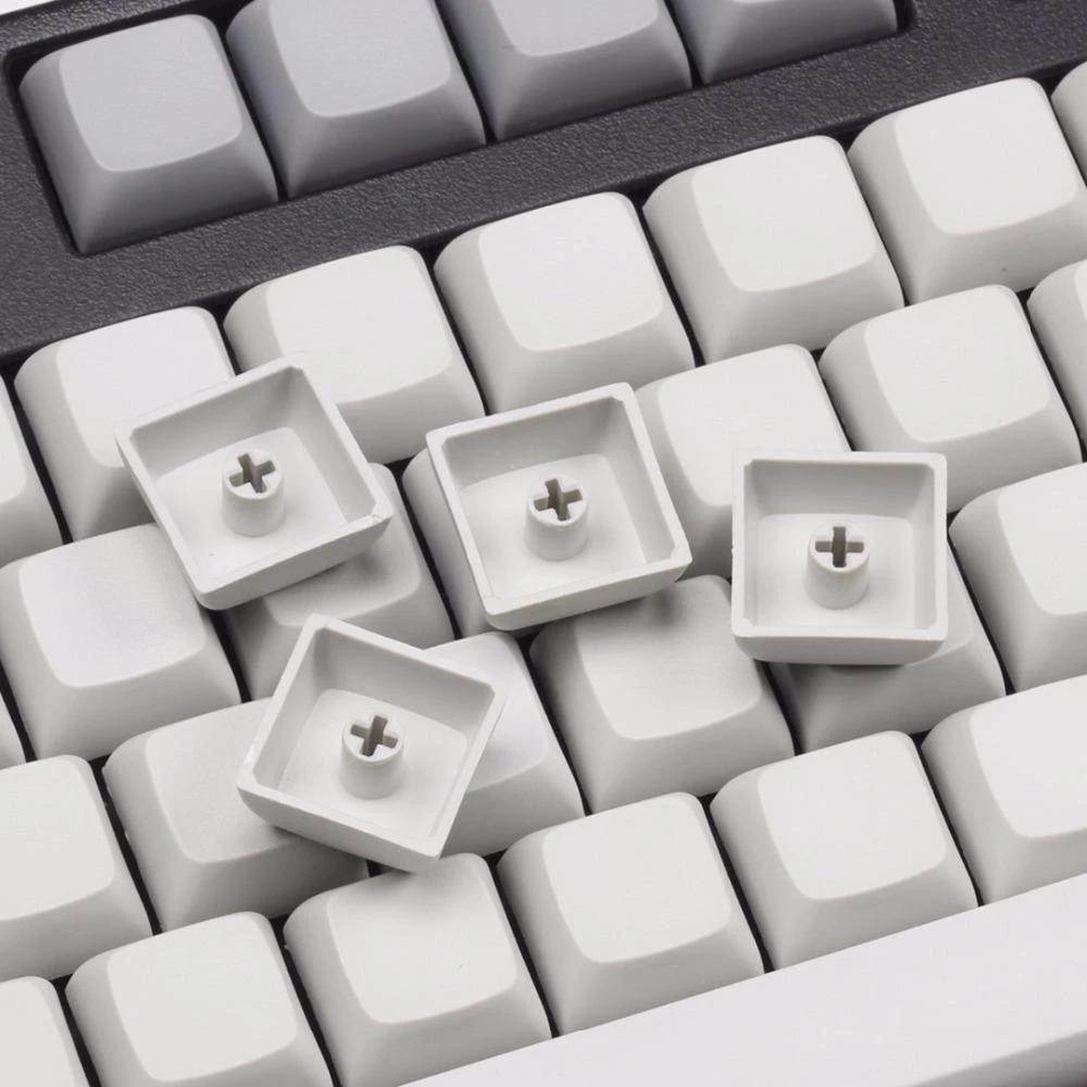 Mechanical Keyboard Blank Keycaps R1 XDA Profile PBT Fog White Blank